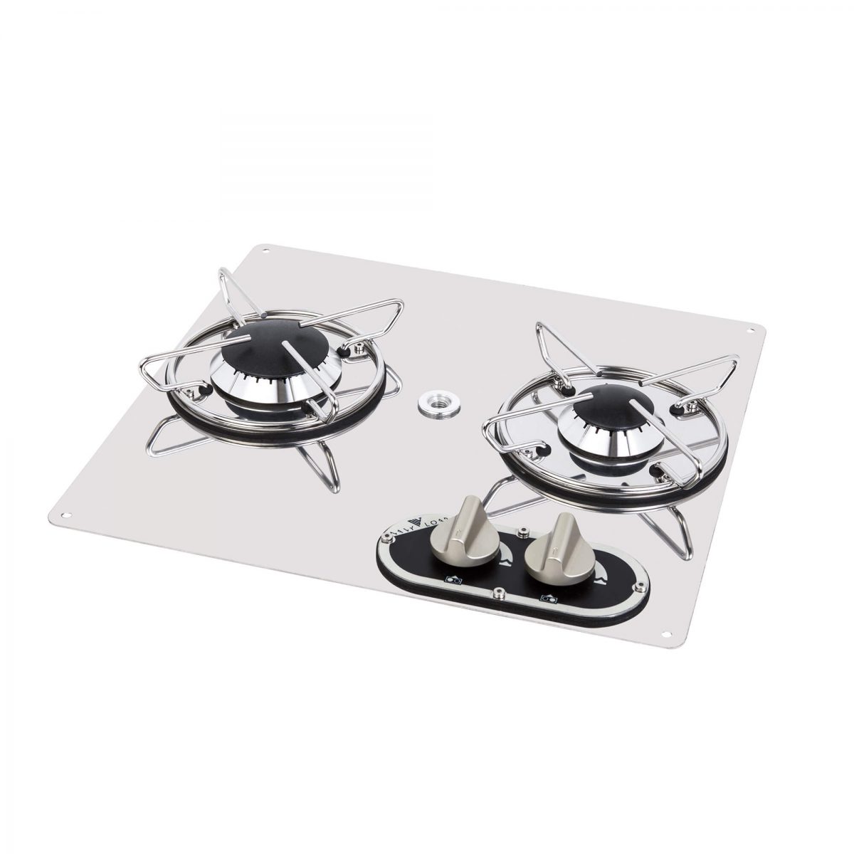 STAINLESS STEEL BUILT-IN HOB UNIT , 2 BURNERS   380×360